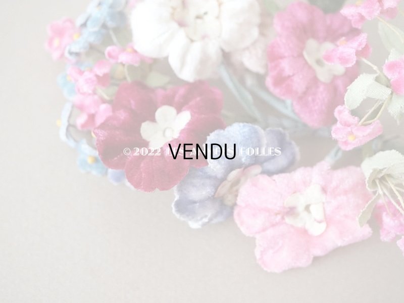 画像4: アンティーク ベルベットの布花