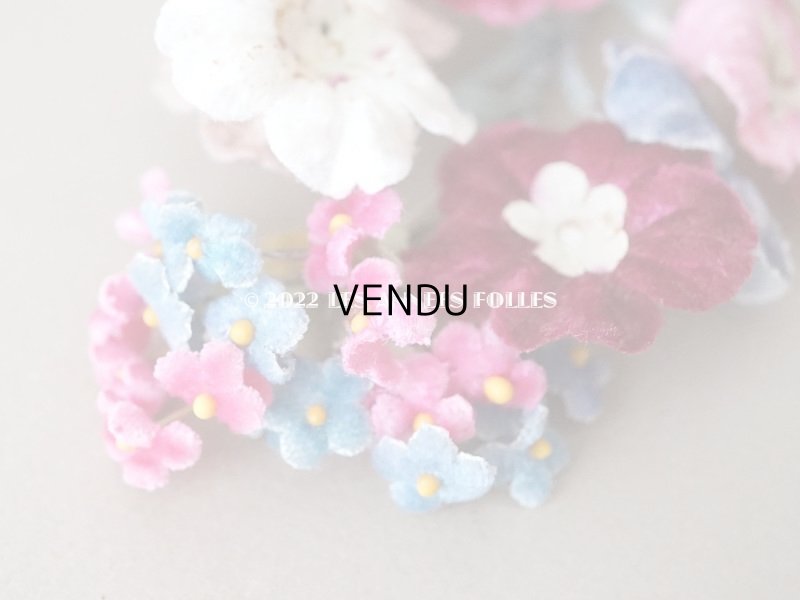 画像5: アンティーク ベルベットの布花