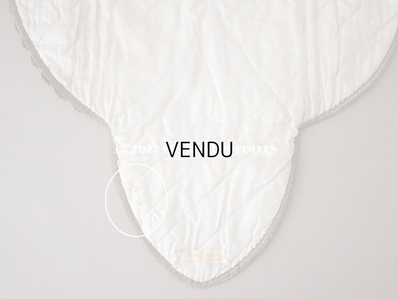 画像13: アンティーク シルク製 ハンキーケース ロココトリム＆レース　グレイッシュブルー ハンカチ用ポシェット - A LA PENSEE PARIS -