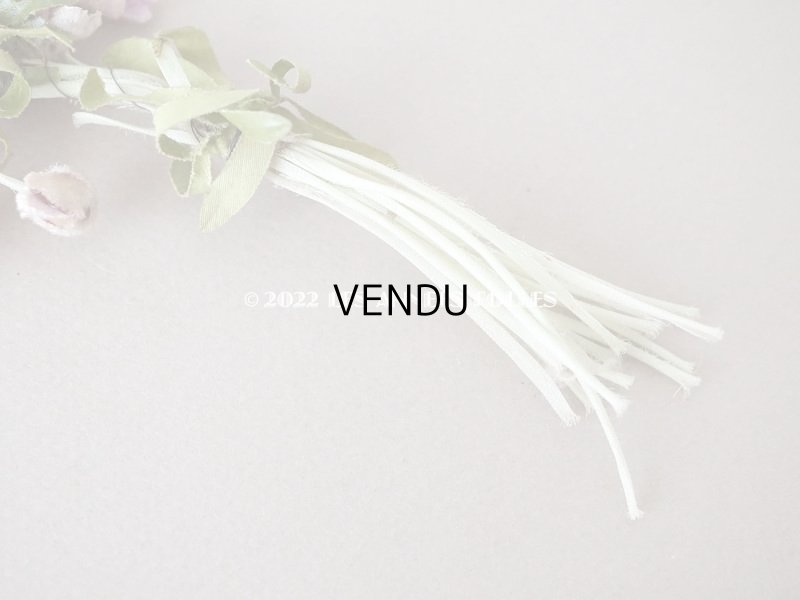 画像6: アンティーク  ベルベットの小さな布花 薄紫&淡いピンク