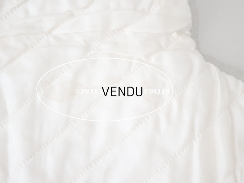 画像12: アンティーク シルク製 ハンキーケース ロココトリム＆レース　グレイッシュブルー ハンカチ用ポシェット - A LA PENSEE PARIS -