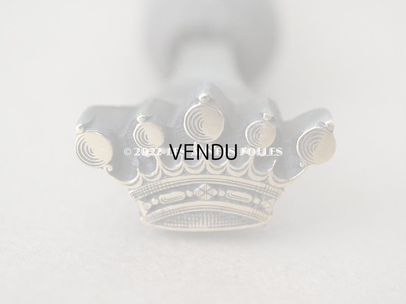 画像5: 19世紀末 アンティーク 王冠紋章 箔押し用のこて