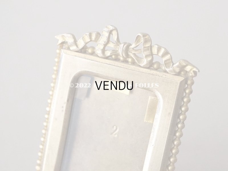 画像3: アンティーク とても小さなフォトフレーム  リボンモチーフ付き