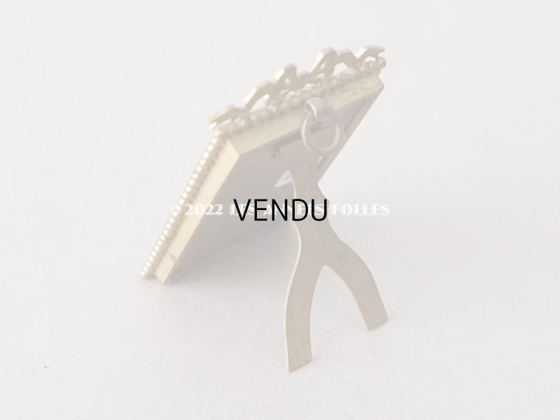 画像5: アンティーク とても小さなフォトフレーム  リボンモチーフ付き