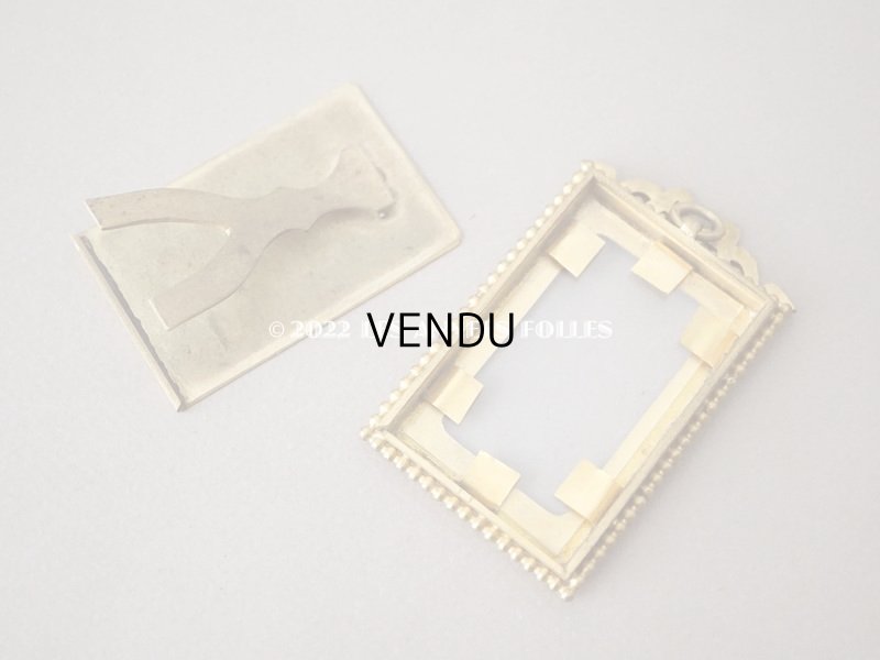 画像9: アンティーク とても小さなフォトフレーム  リボンモチーフ付き