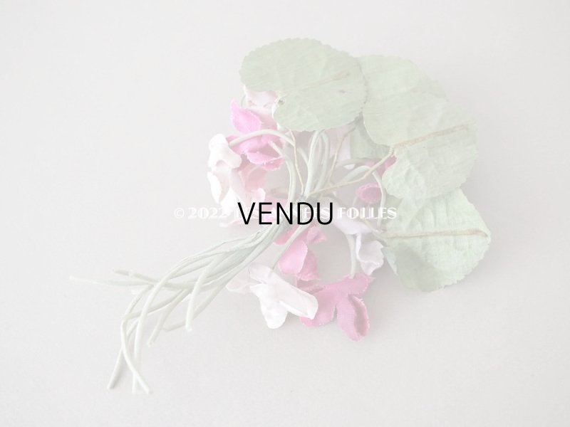 画像3: アンティーク ピンクの菫の布花  ベルベット　