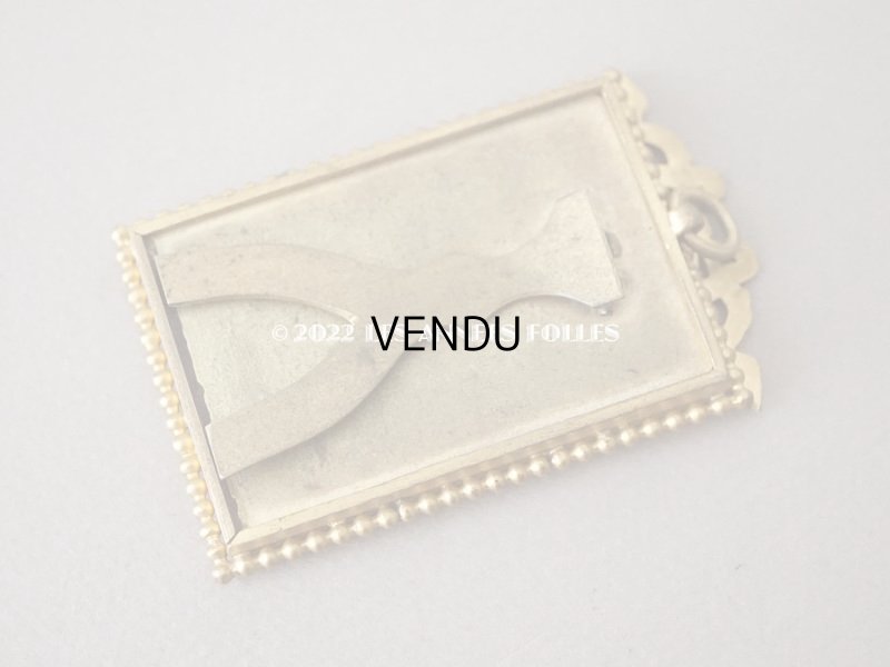 画像6: アンティーク とても小さなフォトフレーム  リボンモチーフ付き