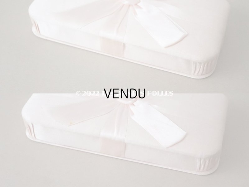 画像6: アンティーク シルク製 リボンが結ばれた バテムのお菓子箱 パウダーピンク