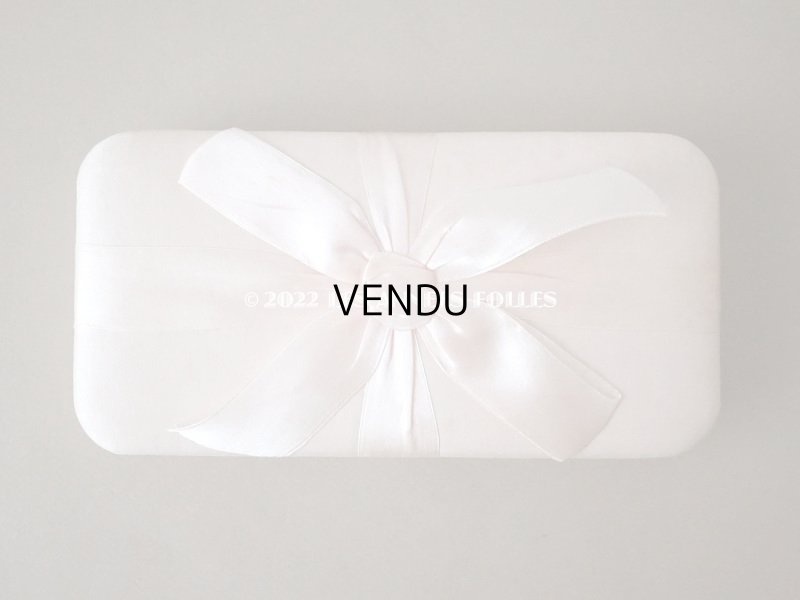 画像3: アンティーク シルク製 リボンが結ばれた バテムのお菓子箱 パウダーピンク