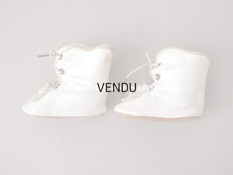 画像4: アンティーク ドールシューズ レザーブーツ CP 8 1/2 約6.5cm