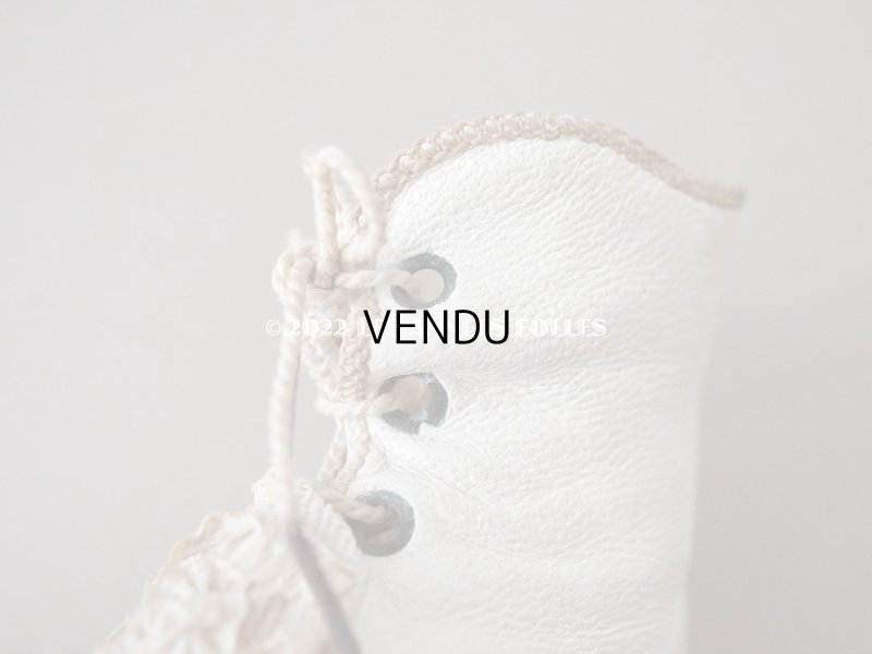 画像11: アンティーク ドールシューズ レザーブーツ CP 8 1/2 約6.5cm