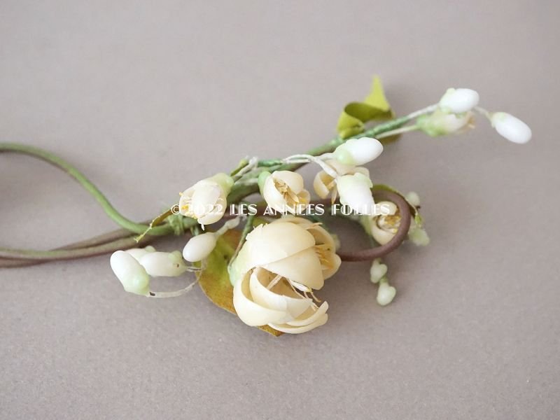 画像17: アンティーク ワックスフラワーのティアラ & ブーケのセット ウェディング 結婚式 