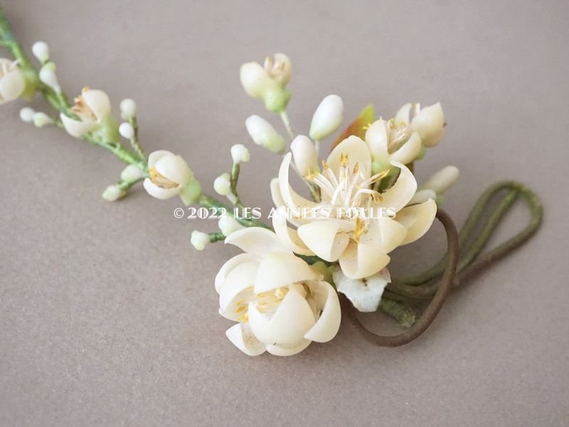 画像7: アンティーク ワックスフラワーのティアラ & ブーケのセット ウェディング 結婚式 