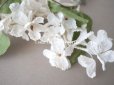 画像3: アンティーク ライラックの布花  オフホワイト (3)