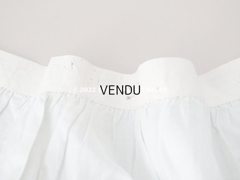 画像6: 1900年代 アンティーク  ドレスの裾  パウダーブルー　1.75m 幅広26cm 