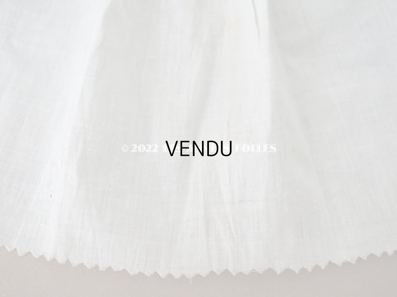 画像9: 1900年代 アンティーク  ドレスの裾  パウダーブルー　1.75m 幅広26cm 