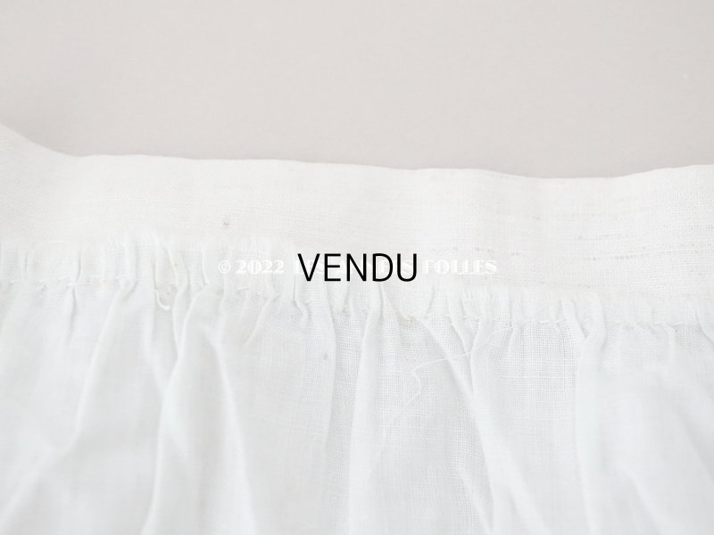 画像7: 1900年代 アンティーク  ドレスの裾  パウダーブルー　1.75m 幅広26cm 