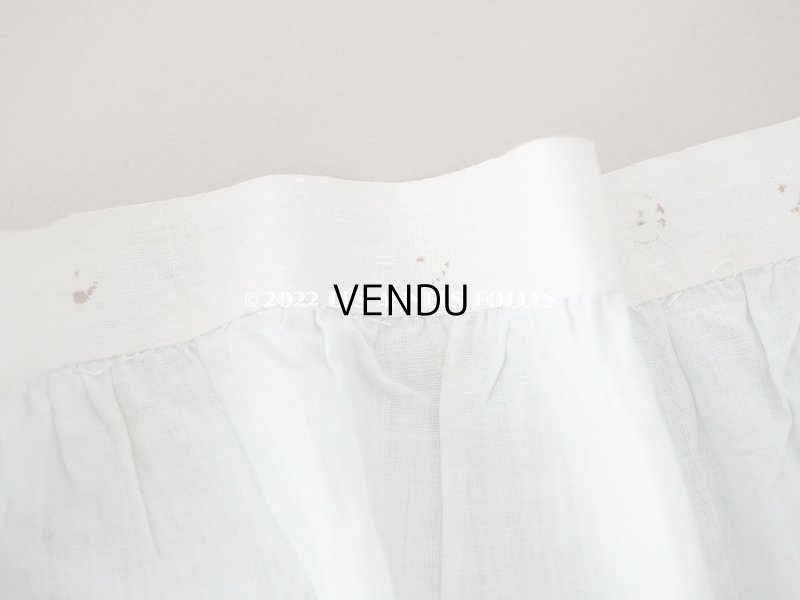 画像3: 1900年代 アンティーク  ドレスの裾  パウダーブルー　1.75m 幅広26cm 