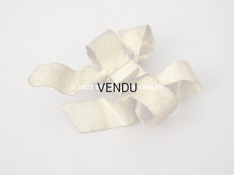 画像3: 1900年代 アンティーク リボンのオーナメント メタル製