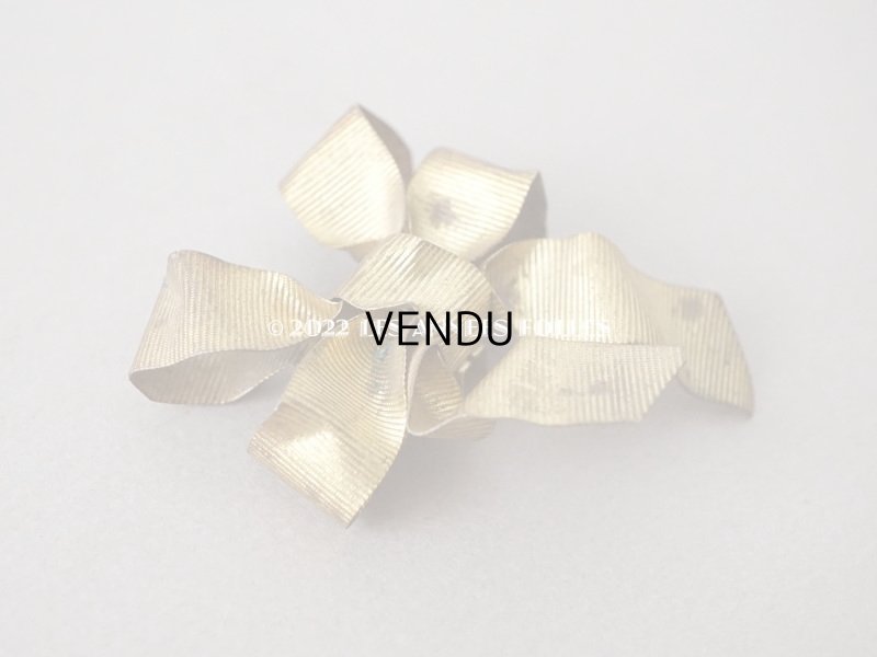 画像5: 1900年代 アンティーク リボンのオーナメント メタル製