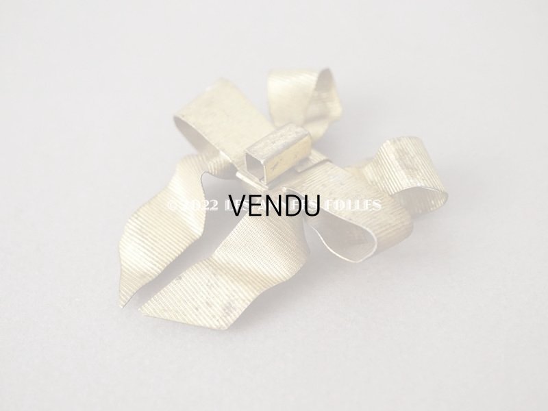 画像7: 1900年代 アンティーク リボンのオーナメント メタル製