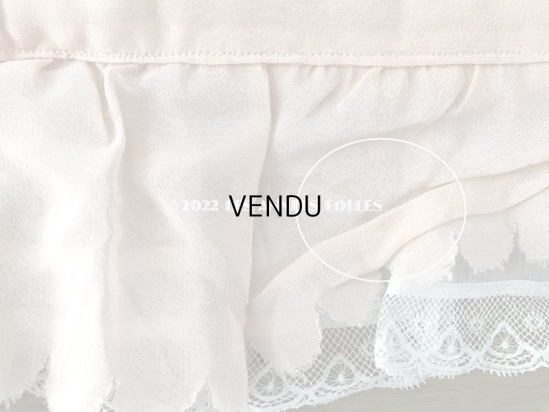 画像11: アンティーク ベビー用 ベッドカバー ベビーピンク 57.5×72.5cm