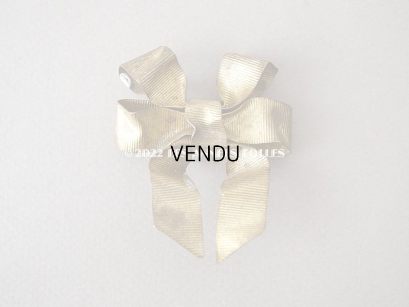 画像8: 1900年代 アンティーク リボンのオーナメント メタル製