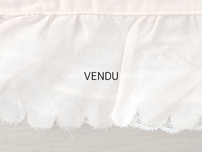 画像10: アンティーク ベビー用 ベッドカバー ベビーピンク 57.5×72.5cm