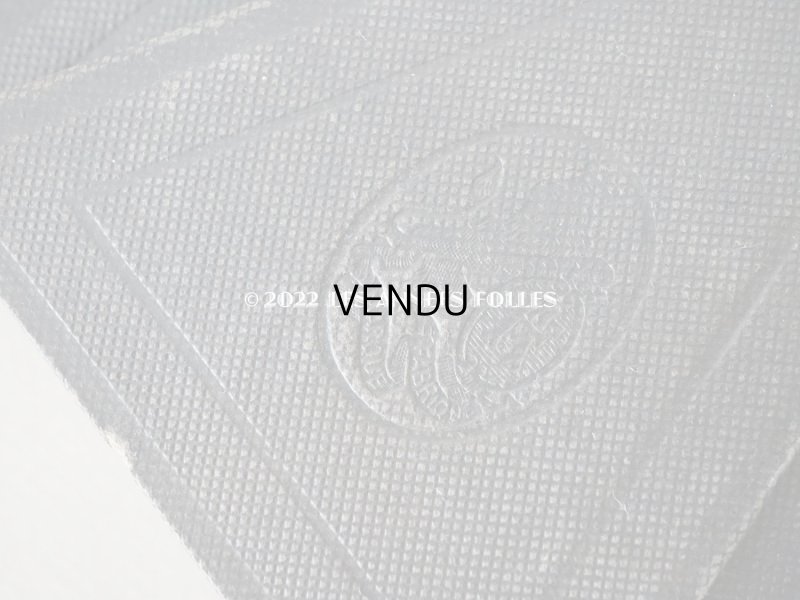 画像10: アンティーク 本革製 フォトフレーム  百合の紋章