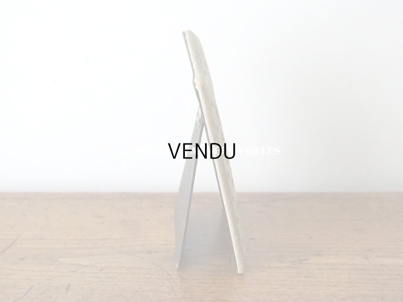 画像4: アンティーク 本革製 フォトフレーム  百合の紋章