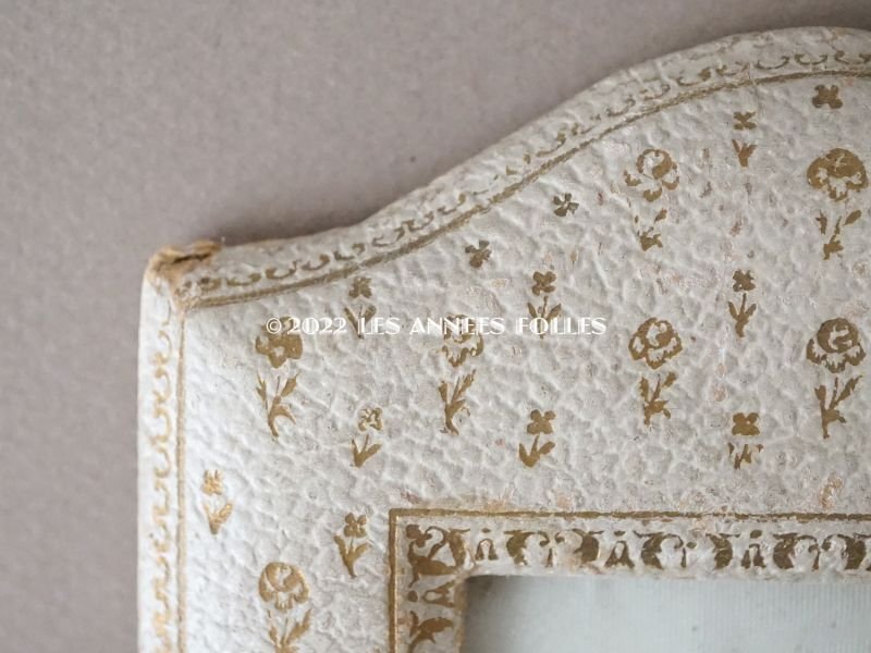 画像6: アンティーク 本革製 フォトフレーム  薔薇