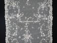 画像11: 19世紀末 アンティーク 花嫁の大判ストール フラワーバスケット アプリカシオン・アングルテール 51×252cm