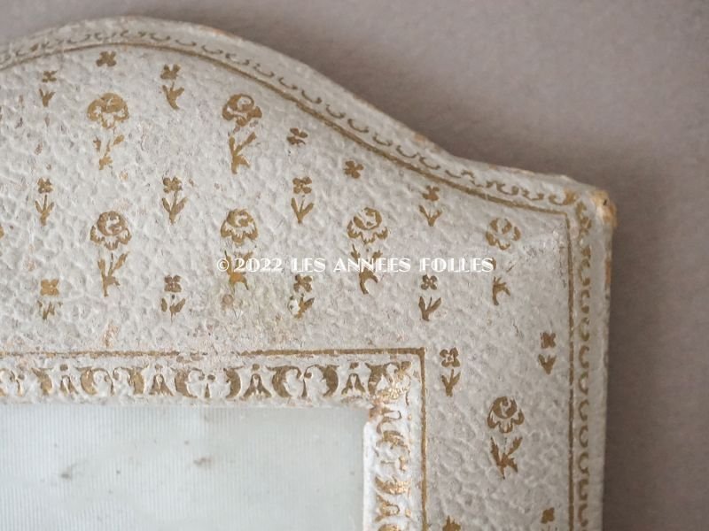 画像7: アンティーク 本革製 フォトフレーム  薔薇