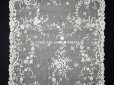 画像5: 19世紀末 アンティーク 花嫁の大判ストール フラワーバスケット アプリカシオン・アングルテール 51×252cm