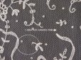 画像10: 19世紀末 アンティーク 花嫁の大判ストール フラワーバスケット アプリカシオン・アングルテール 51×252cm