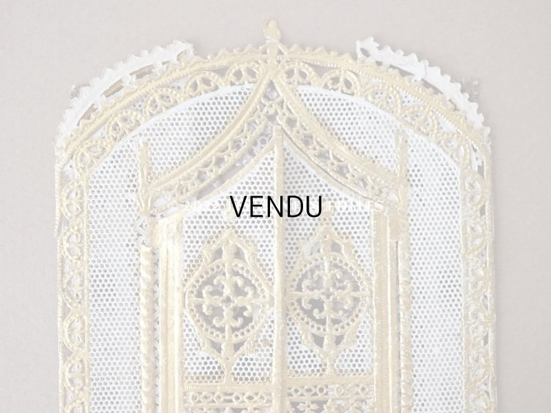 画像6: 19世紀末 アンティーク  初聖体の立体カニヴェ  ポップアップ クロモ 扉付き