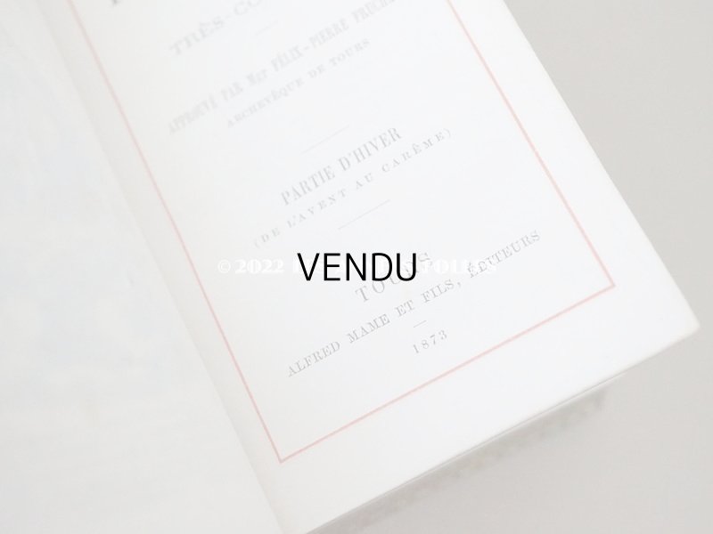 画像10: 1873年 アンティーク 小さなミサ典書 ゴールドの装飾　