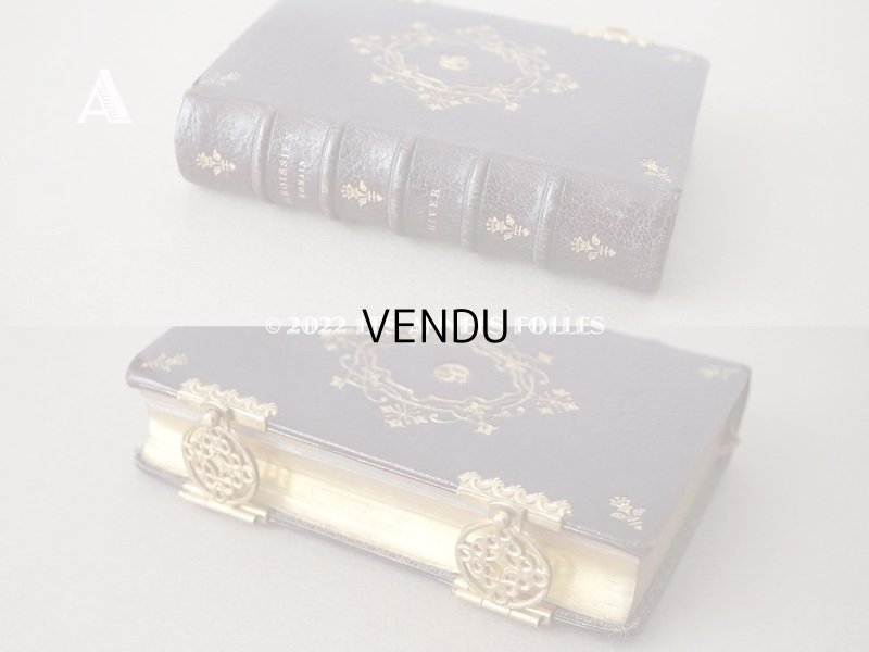 画像4: 1873年 アンティーク 小さなミサ典書 ゴールドの装飾　