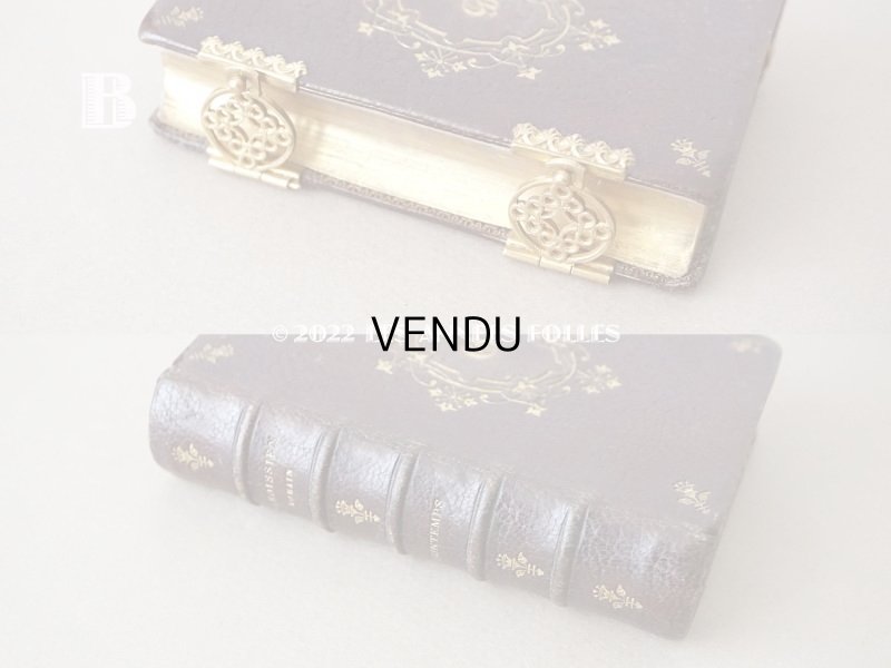 画像14: 1873年 アンティーク 小さなミサ典書 ゴールドの装飾　