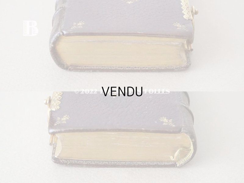 画像15: 1873年 アンティーク 小さなミサ典書 ゴールドの装飾　