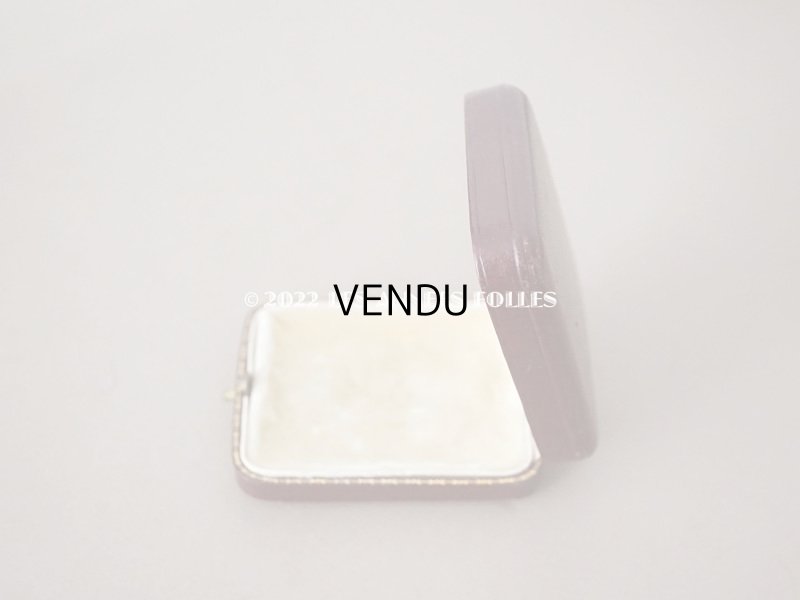 画像6: アンティーク  本革製 ジュエリーボックス ボルドー