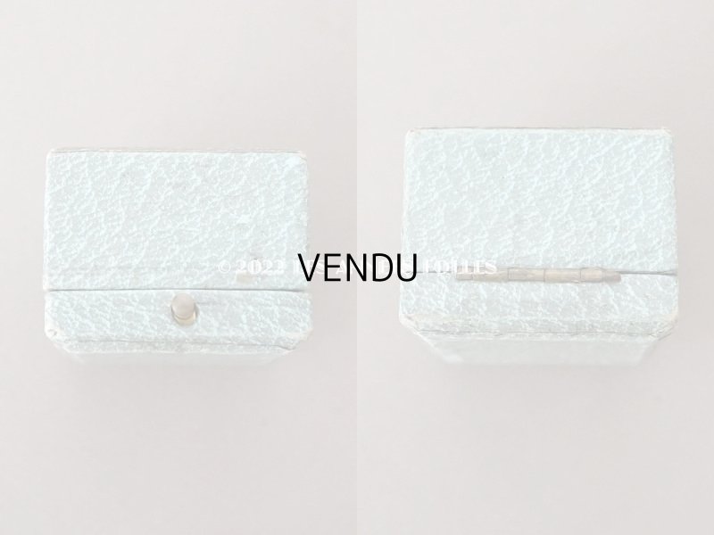 画像3: アンティーク  金彩入り リングボックス ジュエリーボックス ブルーグレー