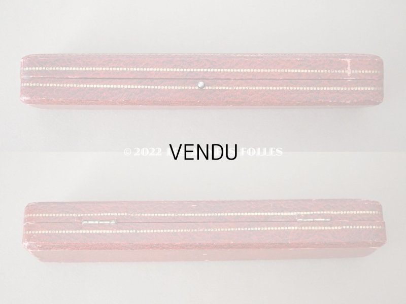 画像3: アンティーク 金彩入り ジュエリーボックス 赤&黒