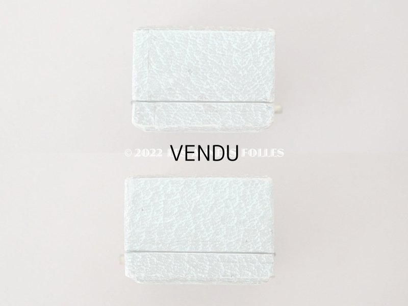 画像4: アンティーク  金彩入り リングボックス ジュエリーボックス ブルーグレー