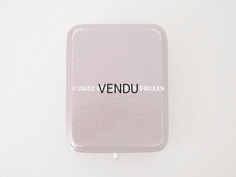 画像3: アンティーク  本革製 ジュエリーボックス ボルドー