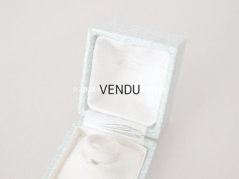 画像6: アンティーク  金彩入り リングボックス ジュエリーボックス ブルーグレー