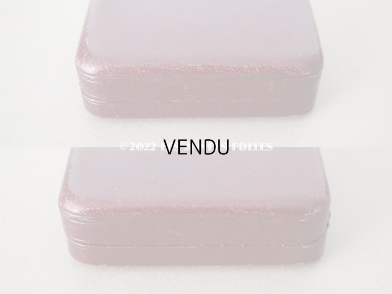 画像5: アンティーク  本革製 ジュエリーボックス ボルドー