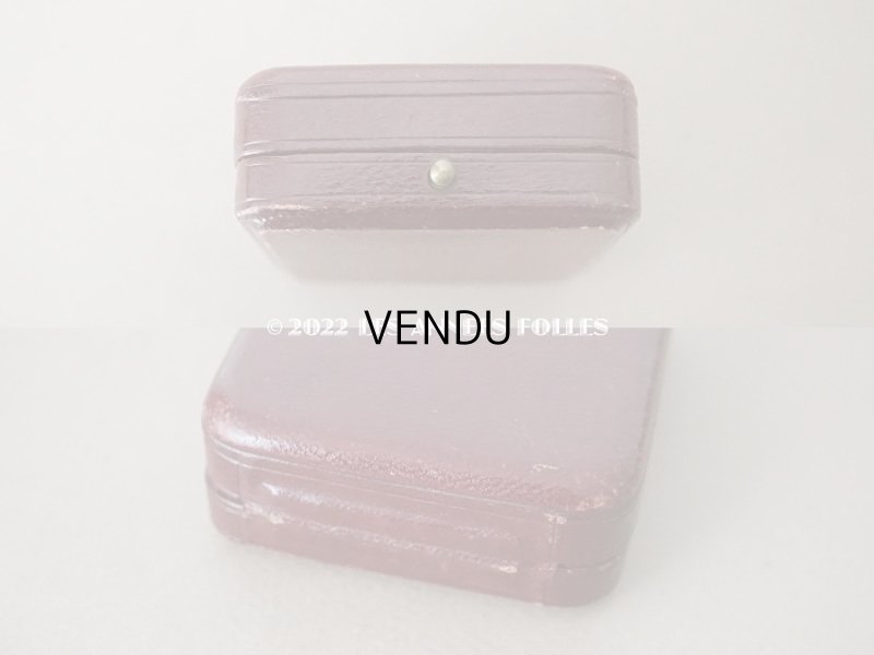 画像4: アンティーク  本革製 ジュエリーボックス ボルドー