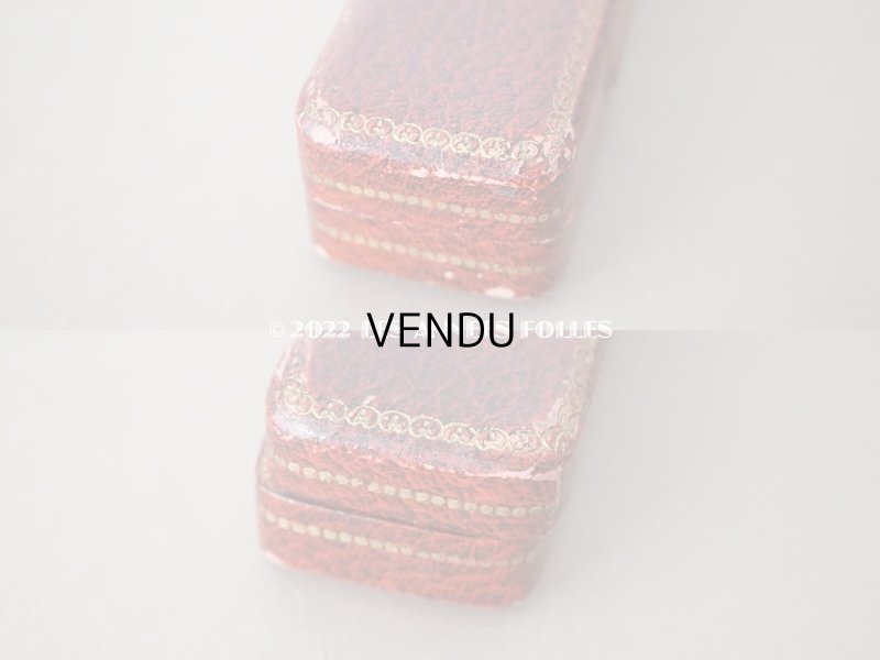 画像4: アンティーク 金彩入り ジュエリーボックス 赤&黒