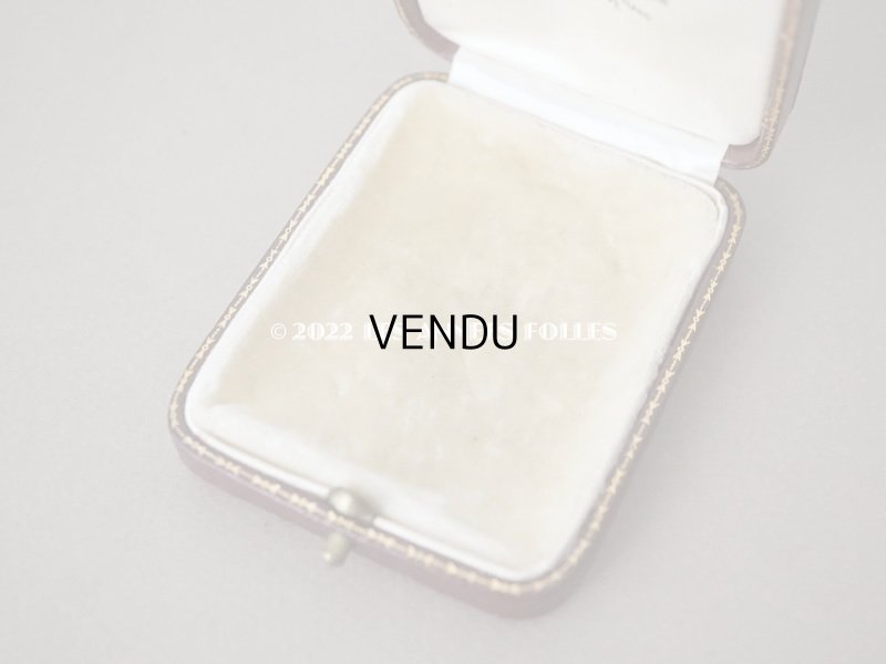 画像8: アンティーク  本革製 ジュエリーボックス ボルドー